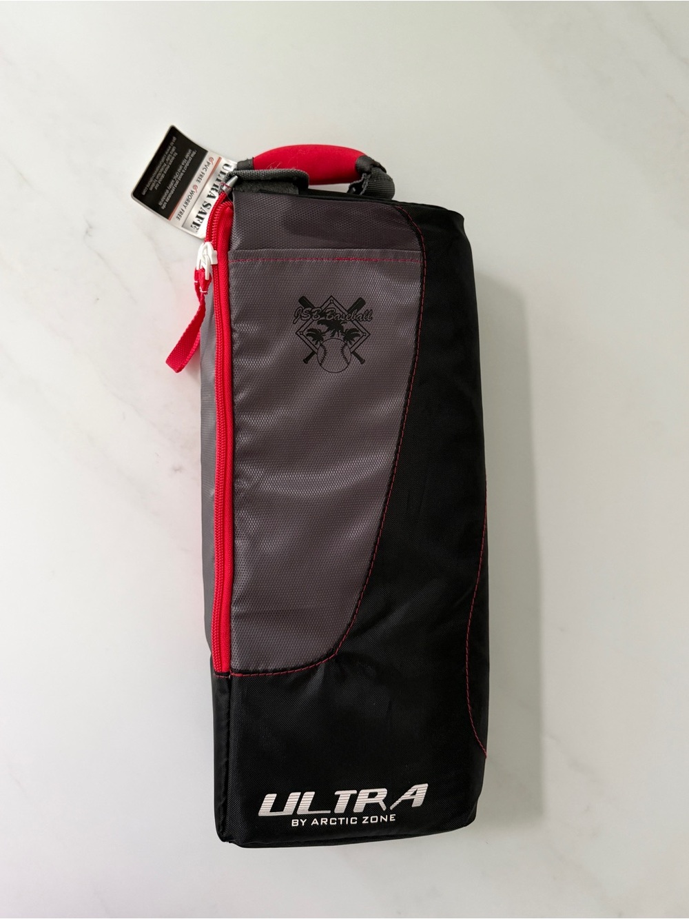 Ultra Insulated Wine Beverage Cooler Bag JSB Baseball black Gray Arctic Zone New